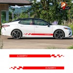 Car Vinyl Auto Sticker Decal Racing Sport Car Stickers Car Side Stripes Side Skirts Graphics For Toyota CAMRY